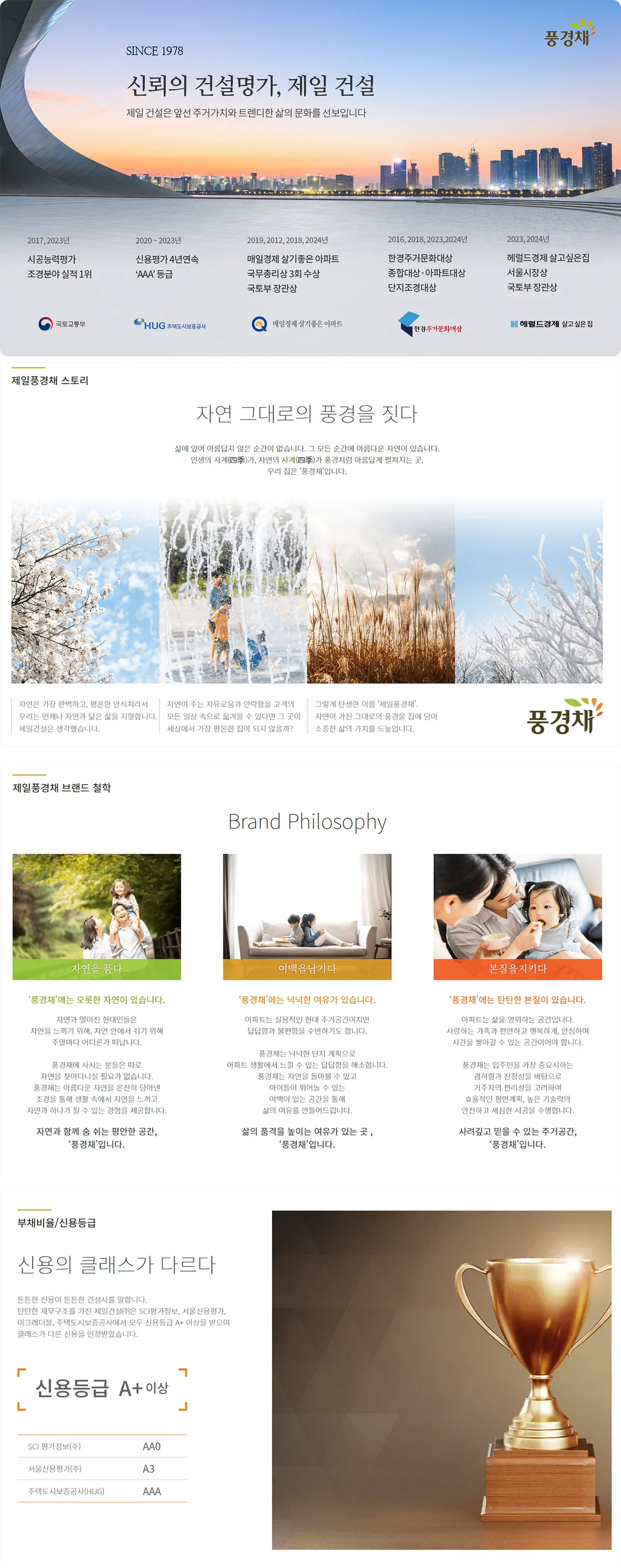 주거브랜드 제일풍경채 소개